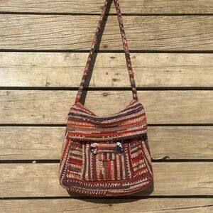 Vintage Au Terroir Hand Loomed Shoulder Bag
